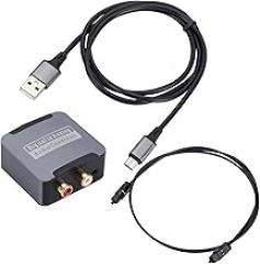 Digital to Analog Converter Sound SPDIF Input to 3.5mm Headphone Amplifier Output for Home Theater