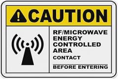 RF Microwave Energy Controlled Area Sign 8