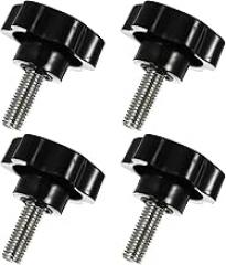 Veemoon 4pcs Star Knobs with Screws Clamping Knob Handles for Furniture Machinery Non Slip Design for Electronics Equipment