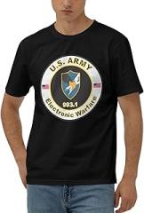 SCEVOLMAR US Army MOS 993 Electronic Warfare Men's Cotton Casual T-Shirt