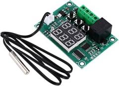 2pcs Double Screen Digital Temperature Controller Module 12v Electronic Thermostat Control Board with Sensor for Heating and Cooling Applications
