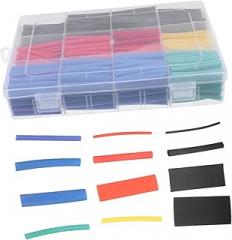 GLEAVI 1set Shrink Tubing Kit Pre-Cut Pe Shrink Wrap for Cable High-Temperature Insulation Various for Electronics Electrical Use