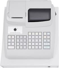 Electronic Cash Register, 47 Keys 6 Digits Cash Management System Commercial Cash Register for Bills Coins Retail Restaurant POS 100-240V