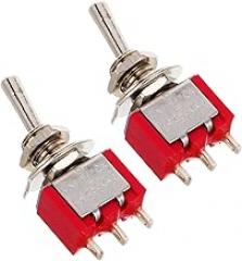 2pcs Compact Mini Toggle Switch Position Cap Rocker for Electronics Mounting Automotive and Use