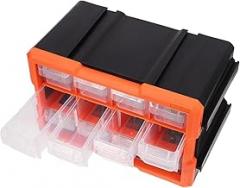 Veemoon Tool Box Electronics Organizer Plastic Storage Cabinet for Small Parts Screws and Components Flexible Compartments for Easy Access and Space-Saving Design