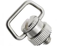 1/4 Inch Silver D Ring Neck Strap Wrist Strap Brace Stainless Steel Camera Mount D Ring QR Shoulder Strap Sling Adapter Compatible with DSLR or Camcorder