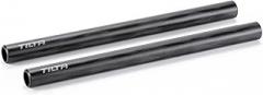 Tilta 2X Carbon Fiber Rods 15mm for Rail Support System | Increased Strength | Limited Reflection | Lightweight | DSLR Shoulder Rig, Camera Stabilizer Cage, Matte Box (20cm)