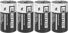 EEMB 4Pack ER14250 1/2AA 3.6V Lithium Battery Li-SOCL₂ Non-Rechargeable Battery XL-050F SB-AA02 LS14250 TL-5902 TL-2150 for Dog Collar Meter Sensor Movement Monitor/Home Security System/Alarm System