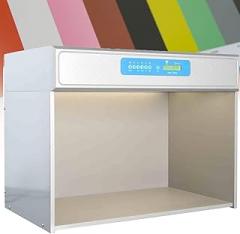 Six Light Sources Color Assessment Cabinet, Led Light Box Color Matching Cabinet, D65, Tl84, F, Uv,Cwf,U30 Six Light Sources, for Textiles, Plastics, Printing, Food Industry