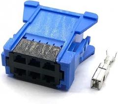 6 Pin Female Automotive Air Connector Speed Control Harness Housing Electronic Plug Compatible 197676E 98172-1004 981721004(1 Set)