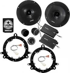 KICKER Speakers 6.5 inch for Toyota Corolla 2003-2019 Upgrade Kit - Pair of CS Series with Adapters and Harness, Component 6 1/2 Car Audio Front Door Speaker CSS654, 46CSS654