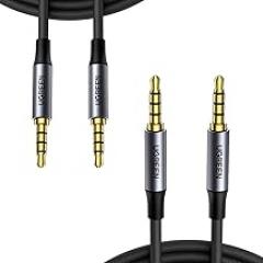UGREEN 3.5mm Audio Cable Braided 4-Pole with MIC 3FT Bundle with 1.5FT