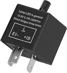 CF14 EP35 Car Electronic Flasher Relay, 3-Pin 12V Adjustable Vehicle LED Turn Signal Light Relays, Automotive Hazard Warn Fixing Hyper Blinker Flash Accessories, Universal Fit