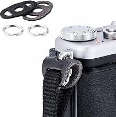 Camera Strap Eyelet Lug Split O Ring Adapter & Leather Cover for Sony ZV-E10 A6700 A6600 A6500 A6400 A6300 A6100 A6000 A7C A7RIV A7SIII II Leica Q3 Nikon ZFC Z fc Fuji XE4 XT4 X-S10 X-T30 X-Pro3 X100V