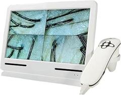 Skin Diagnostic Hair Analyzer, 10.1 Inch 50X 200X Digital Microscope Scalp Hair Follicle Skin Hair Detector Analyser Machine for Home, Beauty Salon Spa