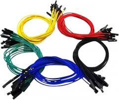 50pcs 1p to 20cm Female Jumper Wire Cable Red Blue Yellow Black Green New 2025 for Arrival High Reliable Electronic Component, Precision, Stable Performance