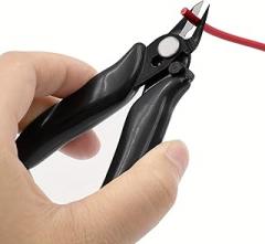 Micro Wire Cutter, 3.35 Inch Precision Flush Cut Nippers, Jewelry Tools, Electronics Pliers, Plastic Model Cutter, Spru Cutter, Side Cutter, DIY Craft Tools