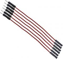 20Pcs 1P 2.54mm Jumper wire line 10/20/30cm Female Male 24AWG Wire test line electronic line (M-F-20CM-red)