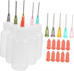 GARVALON Precision Tip Applicator Bottle Set Glue and Oil Squeeze Bottle Kit with Fine Tips for Crafting Diy Projects and Electronic Repairs Controlled Dispensing for Application