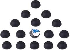 Sound Addicted - Subble 0.6'' (16 Pack) Silicone | Rubber Feet Isolators for Small and Medium-Sized Electronics, Non-Skid Hemisphere with Adhesive (Sustain up to 12lb) | Subble