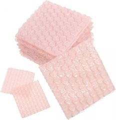 DOITOOL 60pcs Double Walled Bubble Cushioning Bags for Mailing Shipping Thick Heart Shaped Protective Packaging Pouches for Jewelry Electronics Cosmetics and Fragile Items