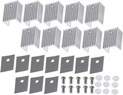 10pcs Aluminum Heat Sink Module for High Power Efficient Cooling Solution for Electronic Devices for DIY Projects and Voltage Regulators