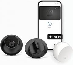 Level Smart Lock+ WiFi Deadbolt - World's Smallest Smart Lock - Apple Home Key & Voice Control - Matte Black