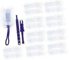 1set Duster with Handle for Household Cleaning Non-Woven Dust Removal Tool for Cobwebs Blinds Furniture and Electronics Handle Replacement