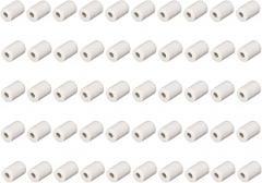 uxcell 50pcs 1mm Dia Ceramic Tube Insulated Electronic Wire Bundle Heat Insulation Protection Single Bore