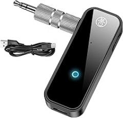 2026 Upgraded Bluetooth 5.0 Adapter for Car, 2 in 1 Wireless Bluetooth Transmitter and Receiver for TV Headphones Home Audio Speakers, Portable Wireless Audio Receiver for iPhone PC, Hands-Free Call