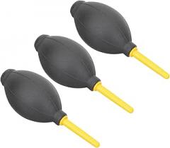 3pcs Camera Lens Blower Air Duster TPE Material Dust for DSLR Sensors LCD Screens Filters Keyboards and Sensitive Electronics with Ergonomic Grip Design