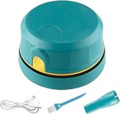 Desk Vacuum – 2 Modes Cleaning Duster, Small USB Powered Suction Tool, Fast Crumb Pickup Function, Cleaning Gadget for Computer, Work, Electronics, Carpet, Drawer, Home