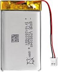 EEMB Lithium Polymer Battery 3.7V 1300mAh 883048 Lipo Rechargeable Battery Pack with Wire JST Connector for Speaker and Wireless Device- Confirm Device & Connector Polarity Before Purchase