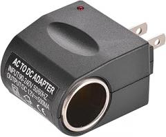 Universal AC to DC Car Cigarette Lighter Socket Adapter Converter, DC 12V 500mA Vehicle Power Supply Transformer Wall Plug, Automotive Female Socket for Car Electronics
