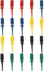 20pcs Test Grabber Clips Red Green Blue Yellow Black Hook Clips for Multimeter Electrical Testing Convenient for Ic Testing Electronic Repairs
