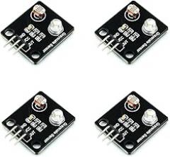 4pcs Photosensitive Resistor Light Sensor Analog Grayscale Sensor Electronic Board Line Finder Tracking Module for Arduino DIY Kit