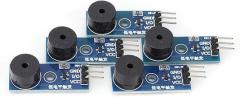 Passive Buzzer Module, 5 Pcs 3.3~5V 3 Pin Control Low Level Electronic Alarm Speaker Sound Module for DIY Projects