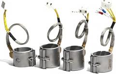 1pcs Sealed Band Heater 270W-400W 45mmx55mm/60mm/65mm/70mm/80mm O-Ring Aluminized Heating Coil 110V/220V/380V for Plastics/Electronic(Two Wires,220V_300W 45X60MM(IDXH))