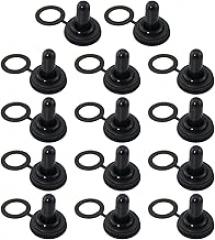 14PCS Waterproof Dustproof Protective Cover 12mm Rubber Electric Toggle Switch Cap Suitable for Outdoor Electronic Devices