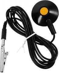 Anti-Static Ground Cable with Clip and Sucker Pu and PVC Material for ESD Protection for Electronics Repair and Maintenance Black Grounding Wire with Star Claw