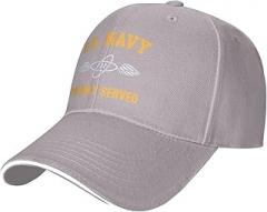 SLLDZSW Aviation Electronics Technician at Rating Unisex Baseball Caps Sandwich Caps Casual hat Gray