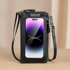 Generic Touch Screen Mobile Phone Bag For Women, PU Cute Phone Wallet, Women's Crossbody Bags