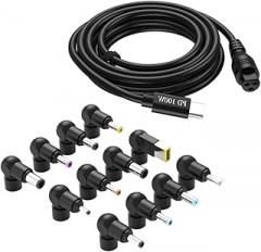 12 Adapters USB C Charging Cable 20V PD100W Compatibles Laptops Electronics Data Transfer Laptop Charging Adapter Cable