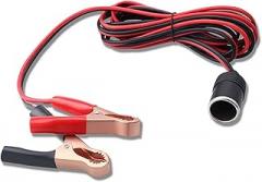 Battery Clip to Female Power Socket Outlet Cable for Car Electronic with Battery Clip Power Splitter