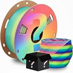 Random Surprise Color PLA Filament 3D Printer Filament Modeling Material 1.75mm 200g, High Speed Printing Filament, Enhanced Toughness, No Clogging No Warping, Dimensional Accuracy ±0.02mm A5