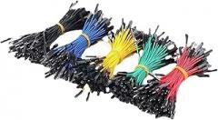 10pcs Breadboard Cable for Line 2.54mm Male Female Jumper Wire 26AWG Cable DIY Electronic 1P (Red,M to M_10CM)