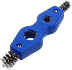 Battery Cleaning Brush Steel Wire Scratch Scrubber Car Terminal Cleaner Tool for Electronic Devices and Auto Maintenance Easy Grip Design