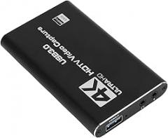 Bewinner Video Capture Card, Excellent Heat Dissipation Fast Transfer Speed High Stability USB Video Capture Card 1080P 60Hz 5 Ports with Loop Out for Laptop