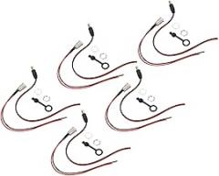 FILFEEL Power Jack Cord Socket, 5.5x2.1mm Female Mount Connector Adapter with Cover Cap, 15CM 18AWG Wire for Home Appliances, Fitness Equipment, Toys, and Various Electronic