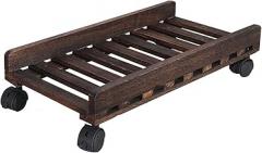 Computer Stand Pc Stand Wood Mobile PC Holder, Computer Host Stand with Wheels Under Home Office Desk, CPU Rolling Stand, Computer Tower Cart Computer Tower Stand Printer Stand(B)